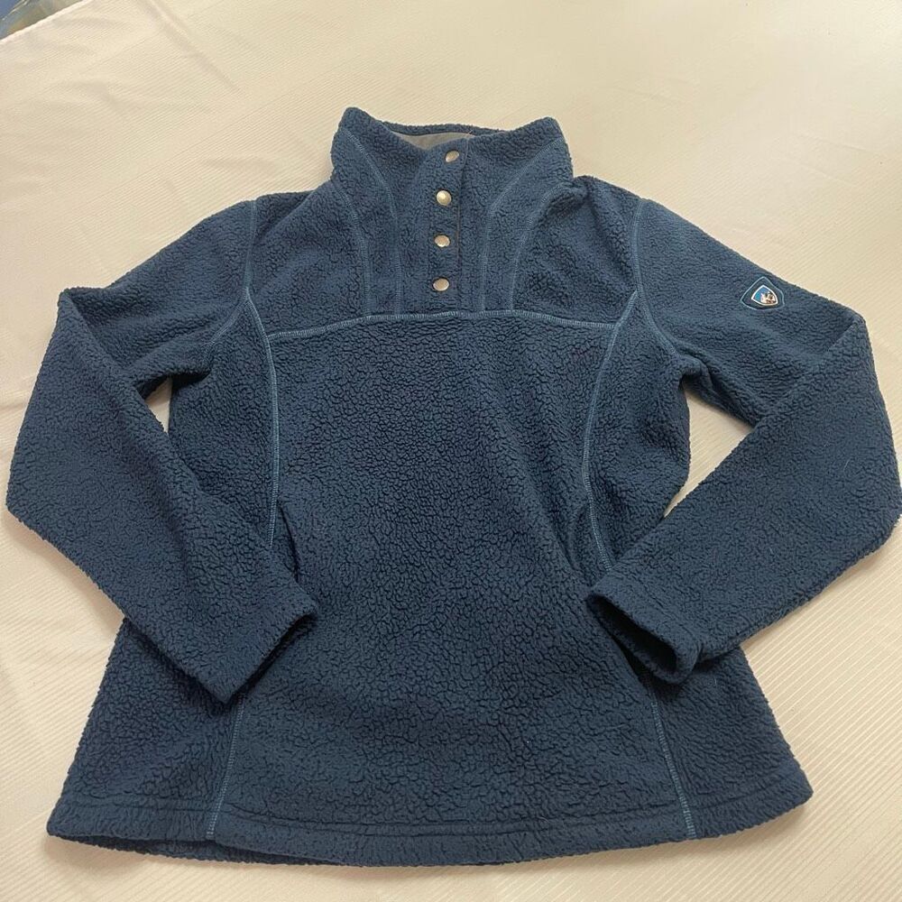 Kuhl Navy Blue Fleece Pullover Women’s Size Small